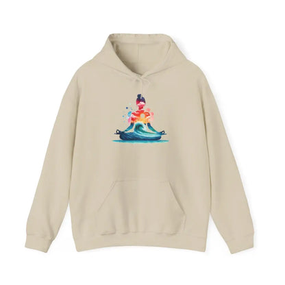 Zen Meditation at the Beach Hoodie Sweatshirt - Sand / S - Hoodie