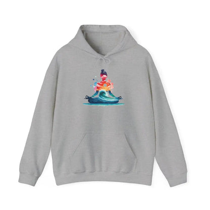 Zen Meditation at the Beach Hoodie Sweatshirt - Sport Grey / S - Hoodie