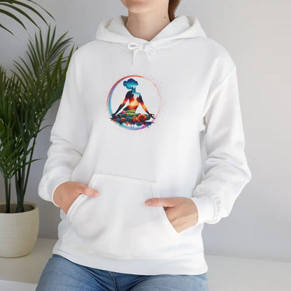 Zen Meditation In Nature Hoodie Sweatshirt - White / S - Hoodie