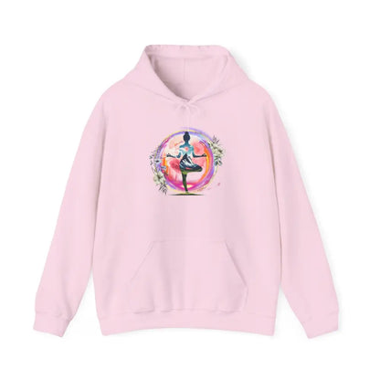 Zen Meditation on the Mountain Hoodie Sweatshirt - Light Pink / S - Hoodie