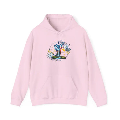 Zen Waterfall Yoga Hoodie Sweatshirt - Light Pink / S - Hoodie