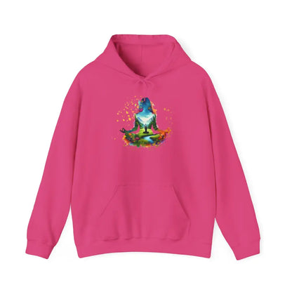 Zen Yoga Hoodie Sweatshirt - Heliconia / S - Hoodie