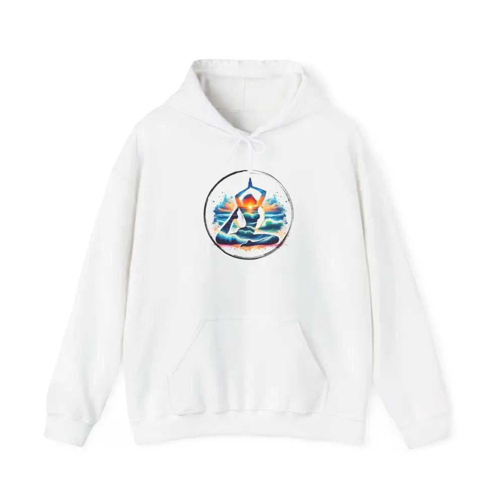 Zen Yoga in the Beach Hoodie Sweatshirt - Hoodie