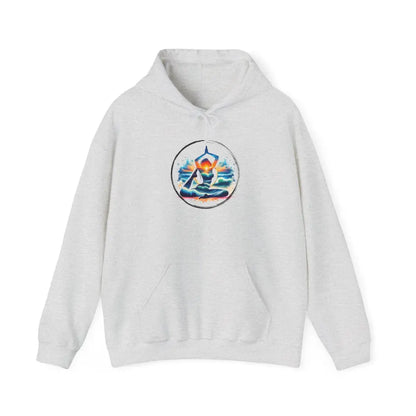 Zen Yoga in the Beach Hoodie Sweatshirt - Ash / S - Hoodie