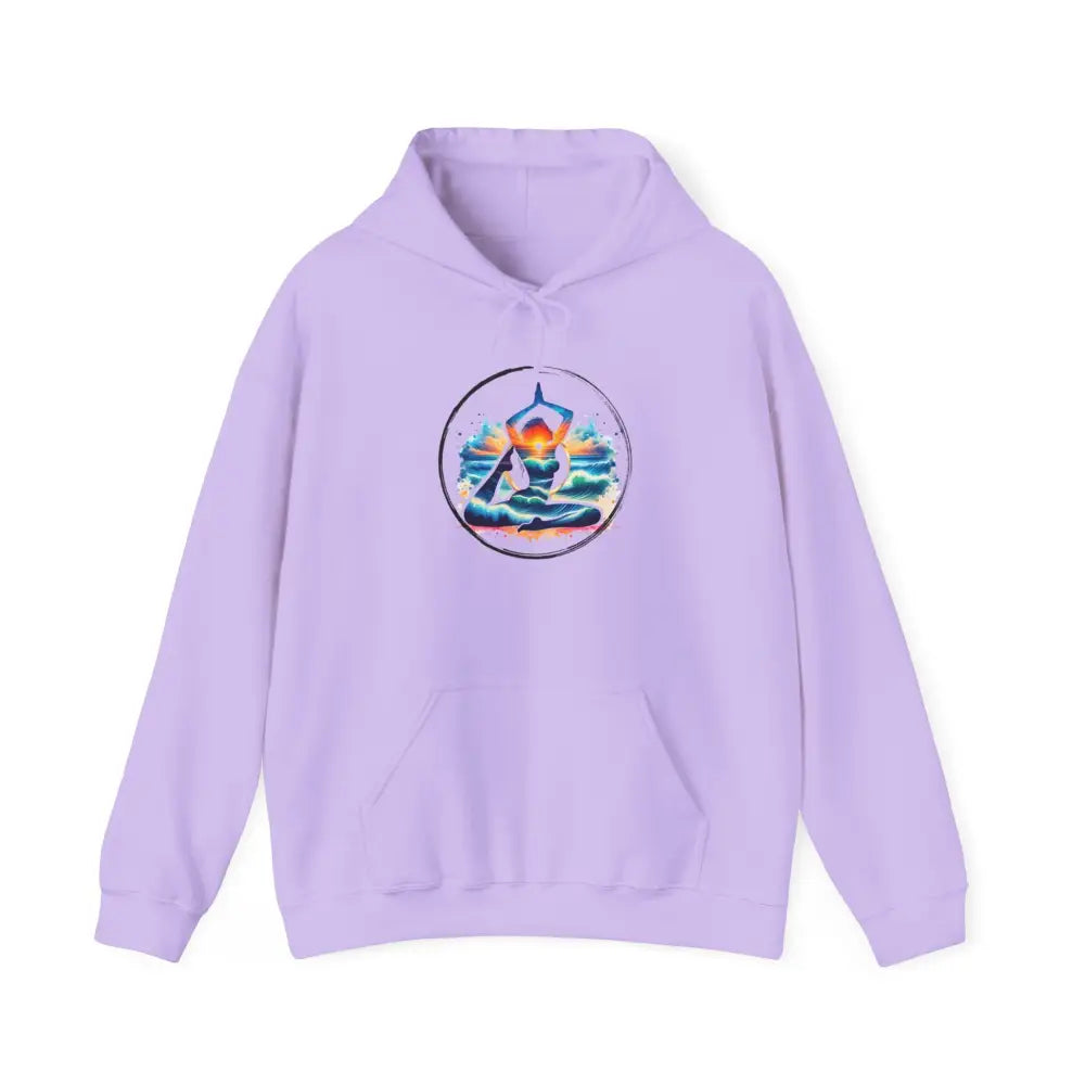 Zen Yoga in the Beach Hoodie Sweatshirt - Orchid / S - Hoodie