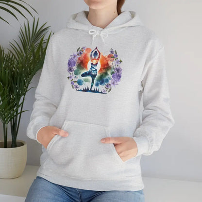 Zen Yoga Nature Pose Hooded Sweatshirt - Hoodie