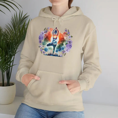 Zen Yoga Nature Pose Hooded Sweatshirt - Hoodie